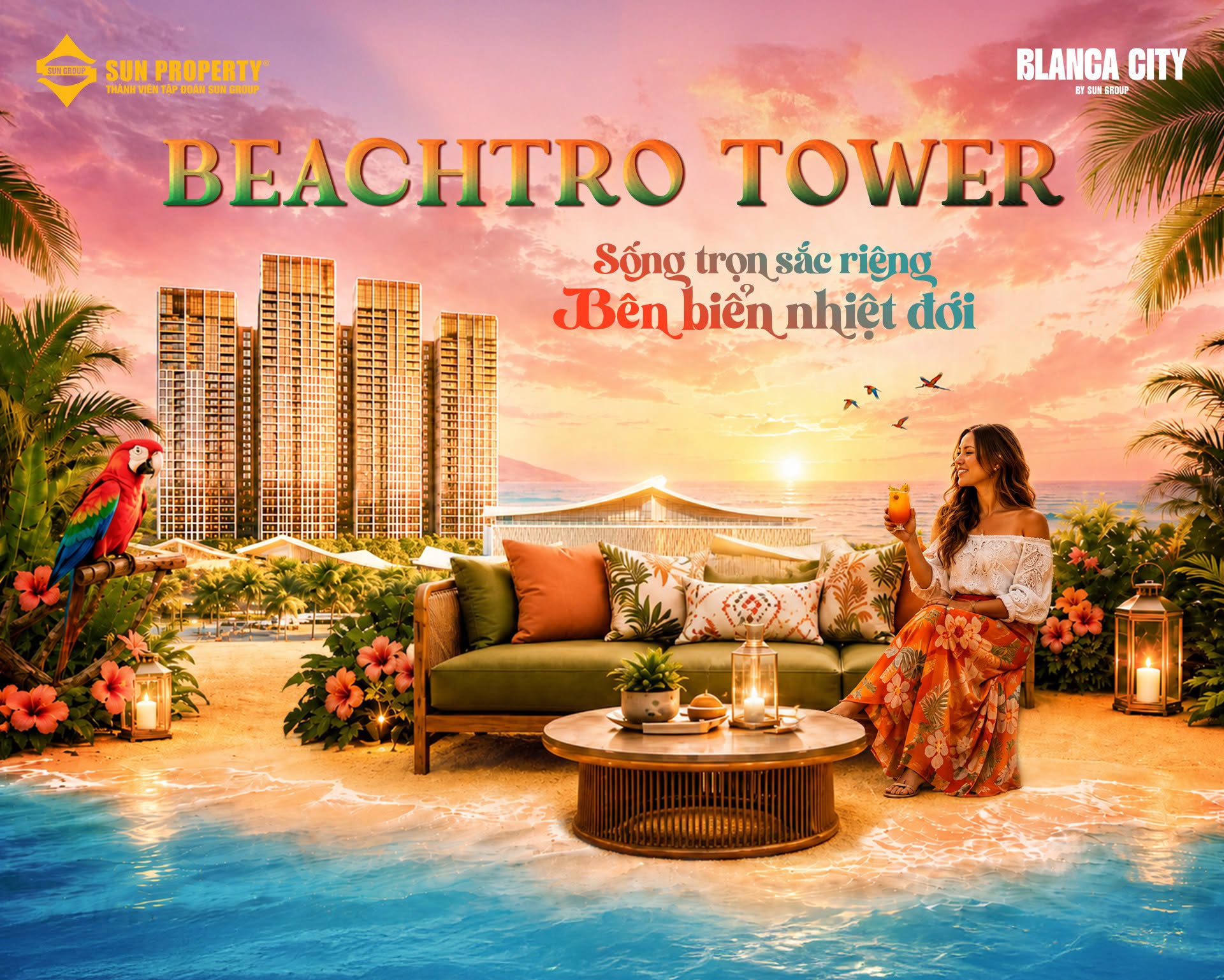Beachtro Tower – căn hộ mặt biển sở hữu lâu dài tại Blanca City by Sun Group, Vũng Tàu