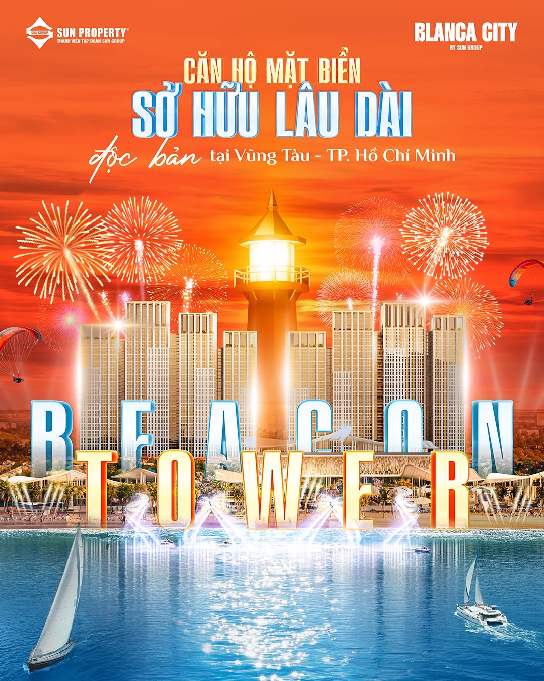 Tổng quan Blanca City - Beacon Tower mặt biển Bãi Sau, Vũng Tàu