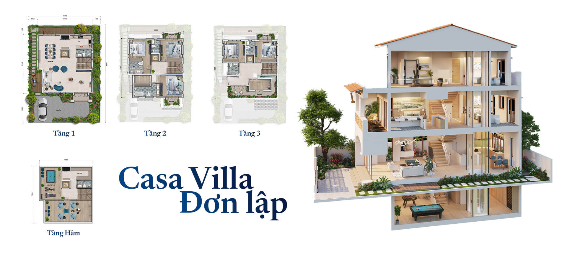 Phối cảnh Casa Villa, Blanca City