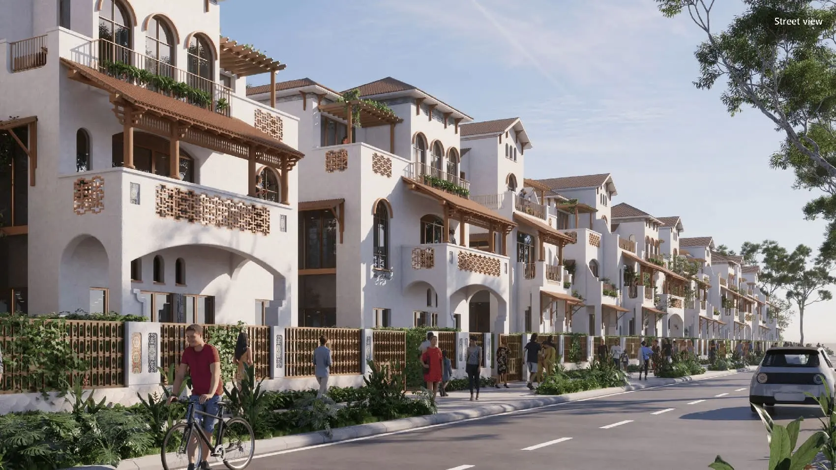 Phối cảnh street view Casa Grand Villa 319m² tại Blanca City, Vũng Tàu