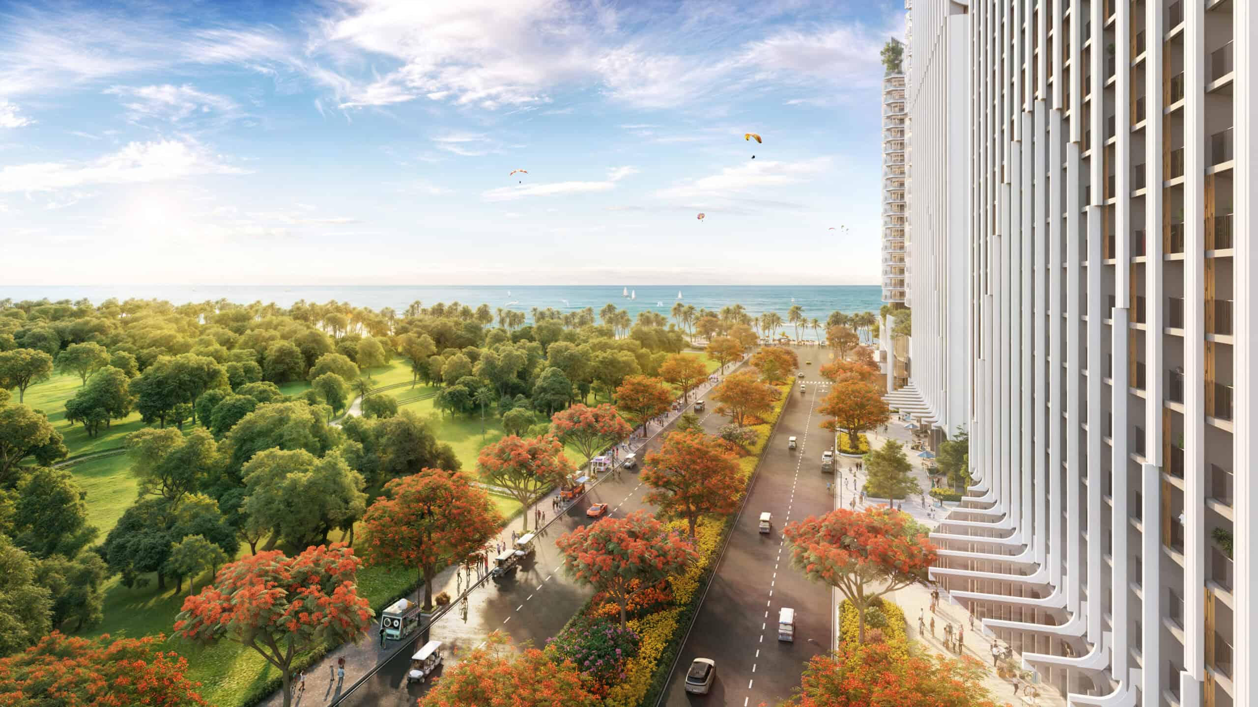 Đại lộ Hoa nhìn ra biển tại Blanca City
