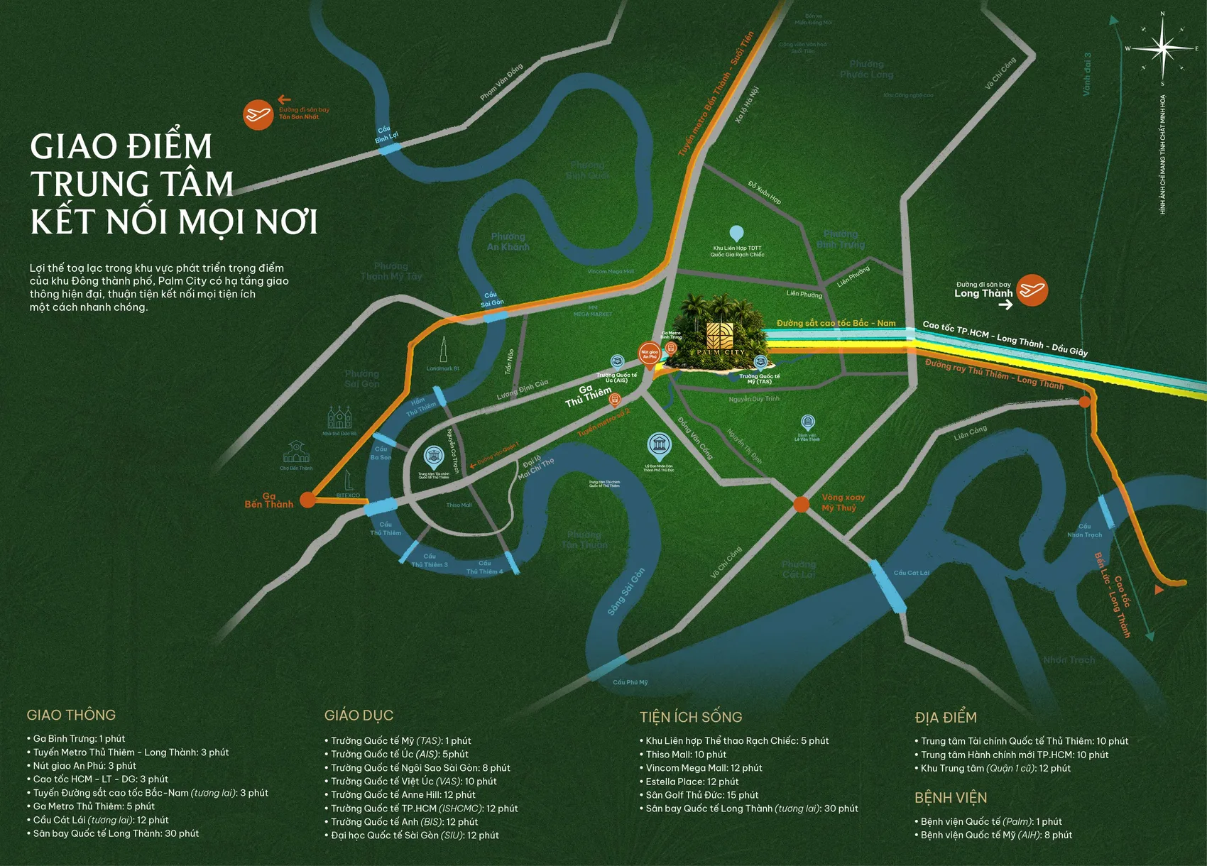 Bản đồ liên kết vùng từ Palm River