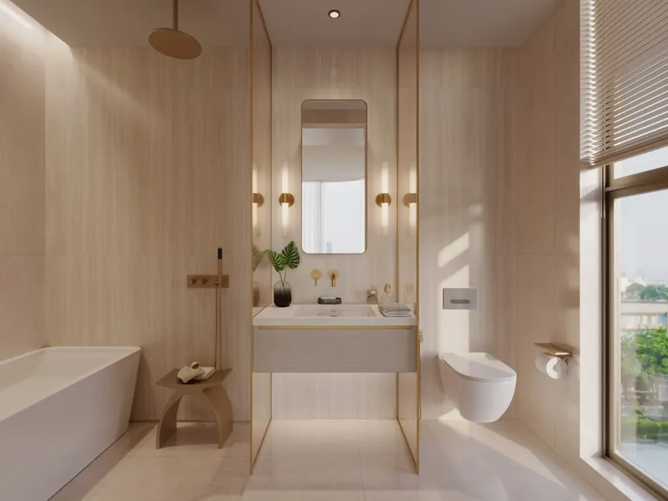 Phối cảnh nội thất: Phòng tắm