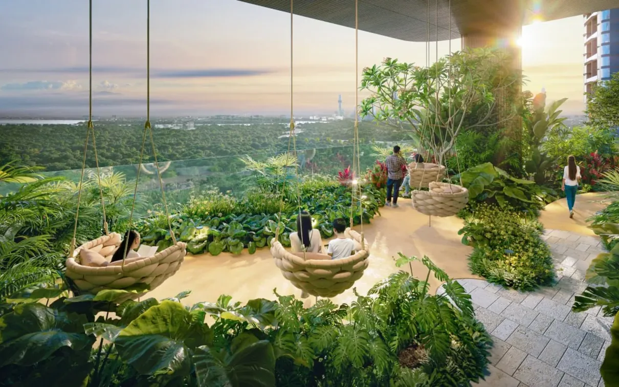 Phối cảnh tiện ích: Sky garden trên cao