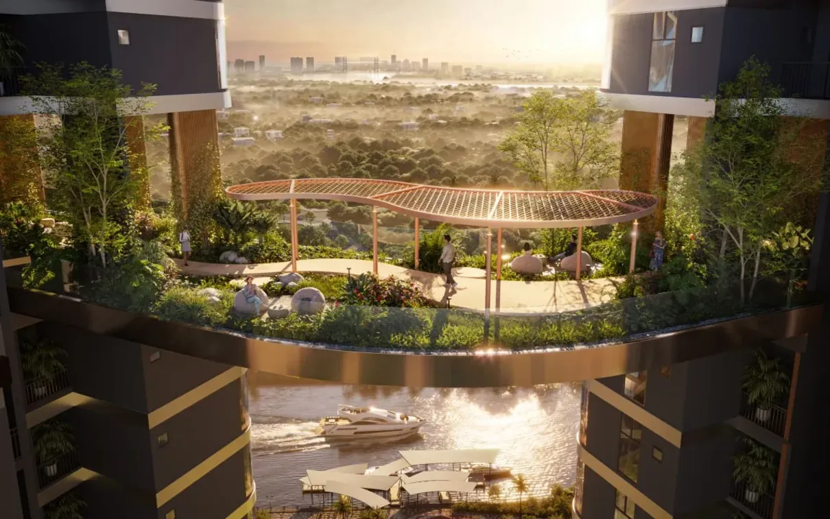 Phối cảnh tiện ích: Skybridge nối tháp