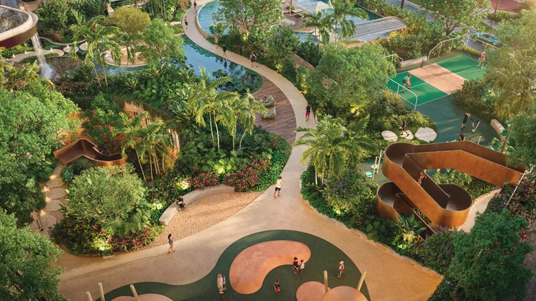 Phối cảnh tiện ích và cảnh quan Palm River