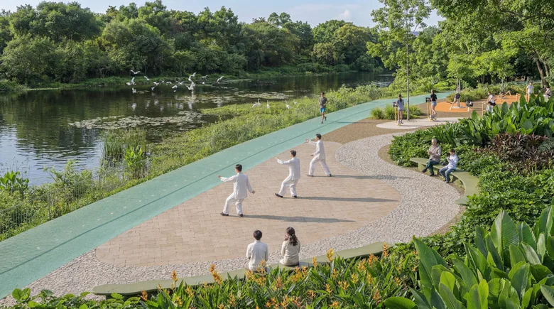Phối cảnh tiện ích và cảnh quan Palm River