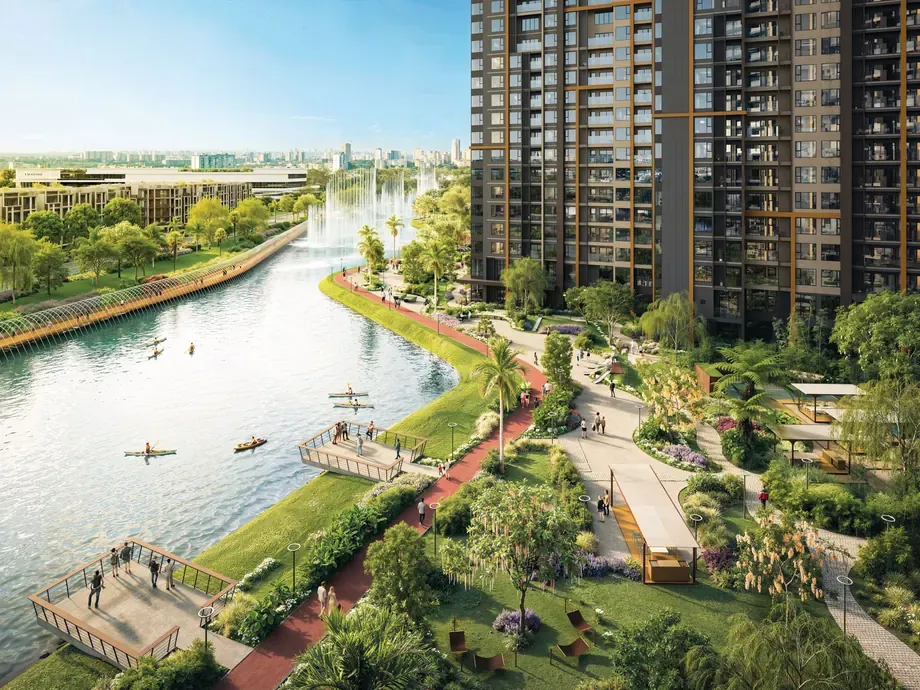 Biệt thự đơn lập SOLA The Global City — mặt đứng kiến trúc