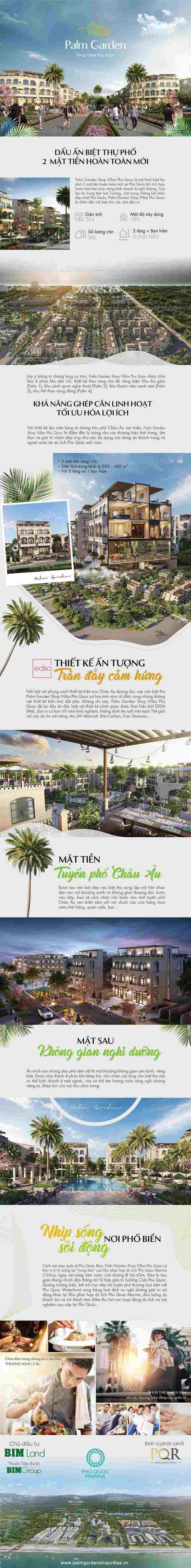 Palm Garden Shop Villas Phu Quoc - Dấu ấn biệt thự phố 2 mặt tiền hoàn toàn mới