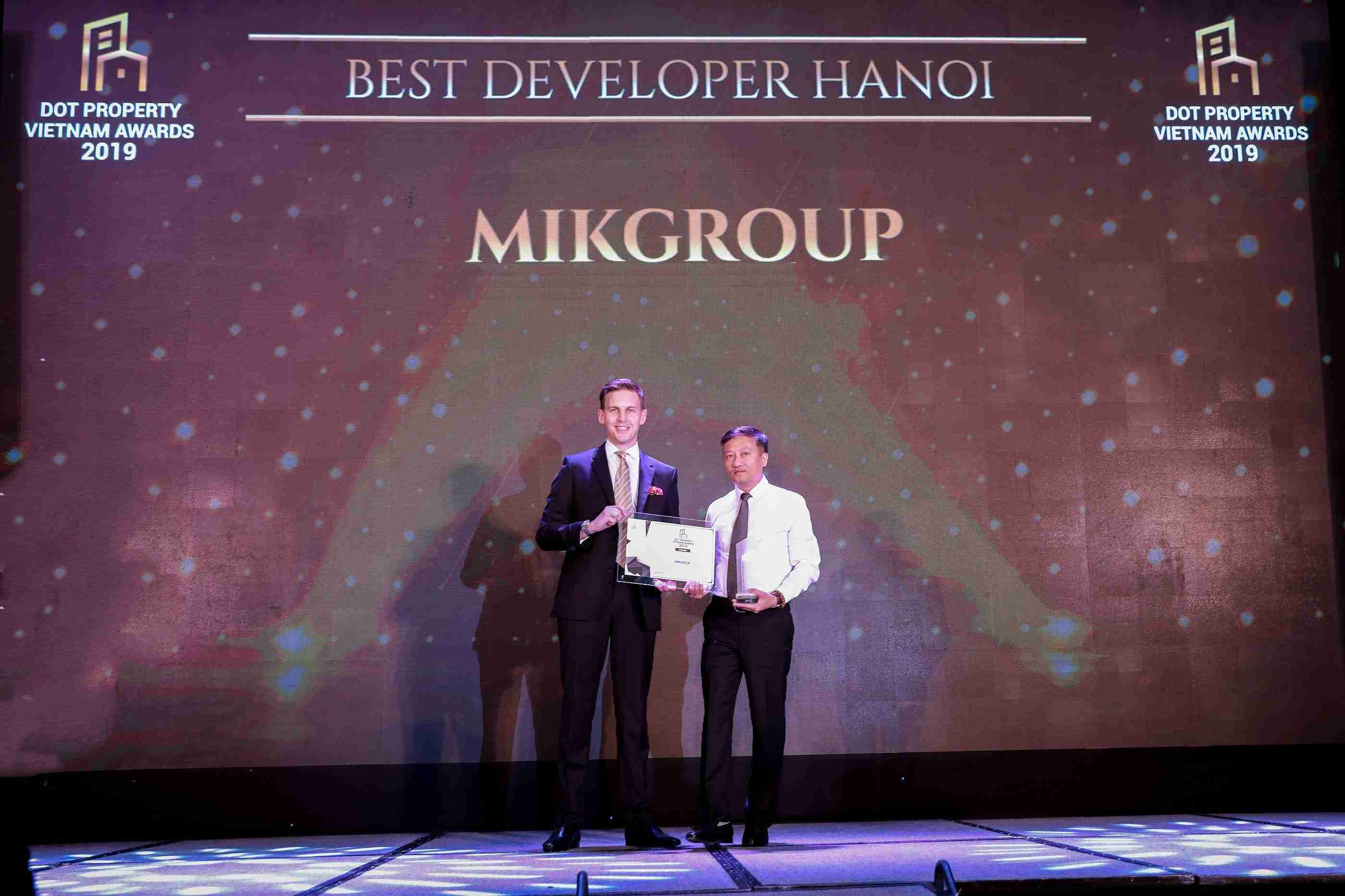 MIKGroup bội thu giải thưởng tại Dot Property Vietnam Awards 2019