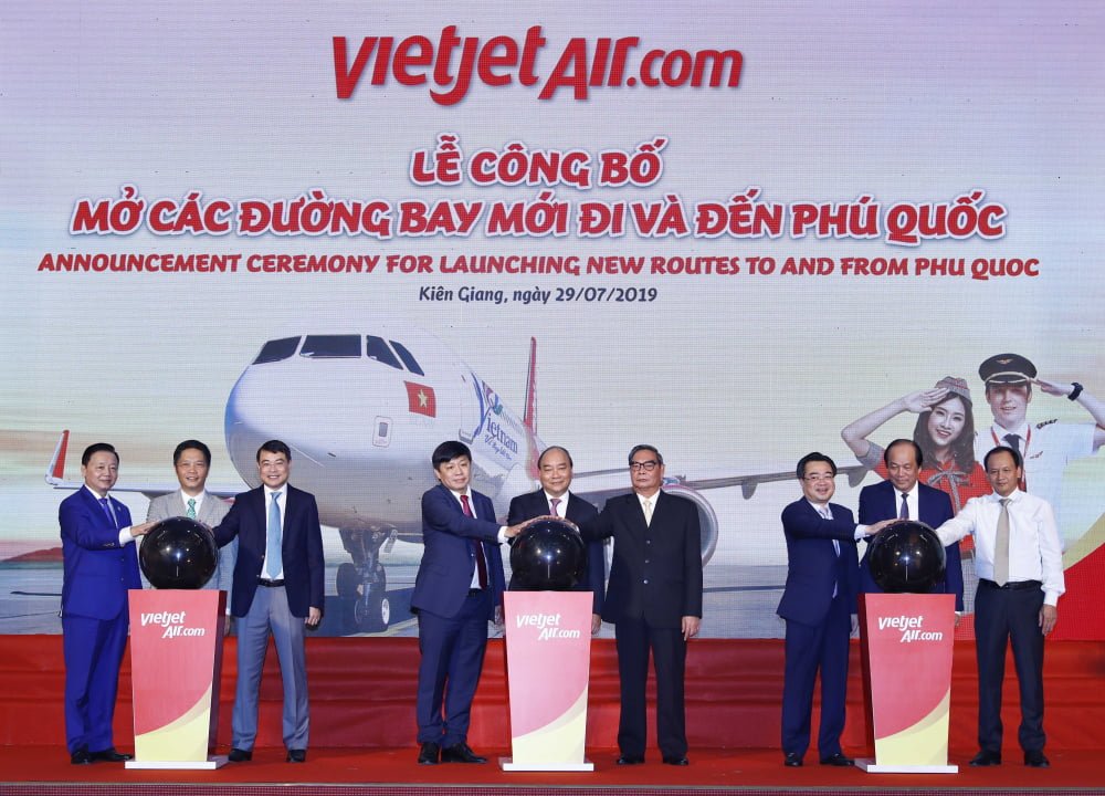 Vietjet công bố kế hoạch khai thác 6 đường bay đến và đi Phú Quốc PV