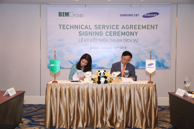 Bim Group kí kết thỏa thuận dịch vụ kỹ thuật với Samsung C&T nhằm phát triển dự án công viên nước Phu Quoc Marina