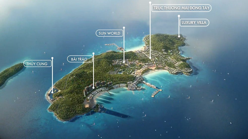 Quy hoạch dự kiến của Đảo Thiên Đường Hòn Thơm Phú Quốc