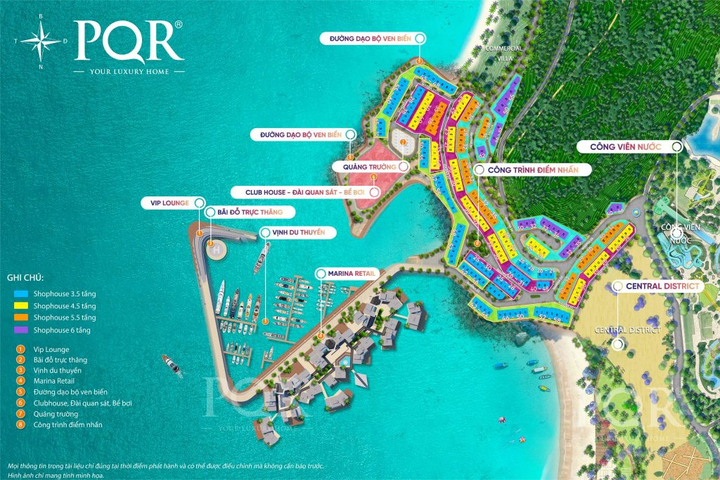 Tổng quan phân khu The Santo Port - Sun Iconic Hub, Đảo Thiên Đường, Hòn Thơm