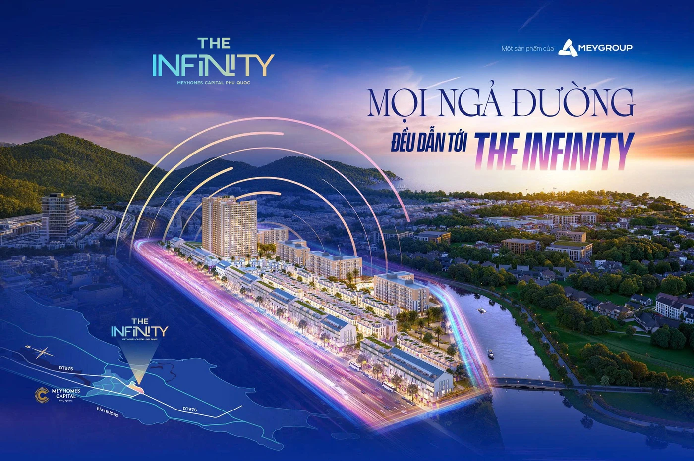 Vị trí chiến lược The Infinity Meyhomes Capital Phú Quốc - Mọi ngả đường đều dẫn tới The Infinity