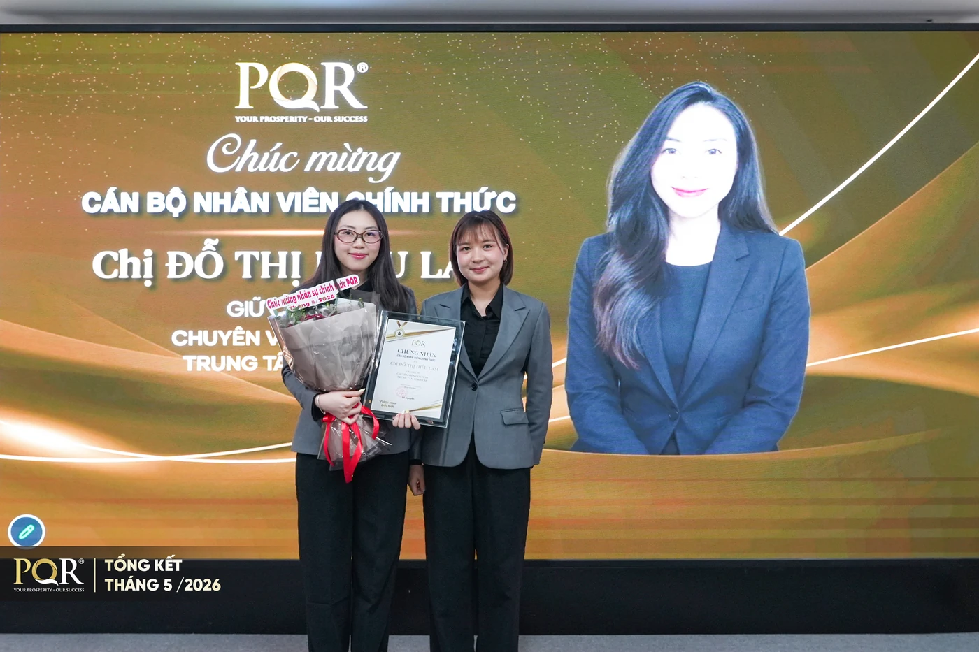 Chúc mừng Chị Đỗ Thị Hiểu Lam chính thức - Chuyên viên Content PQR