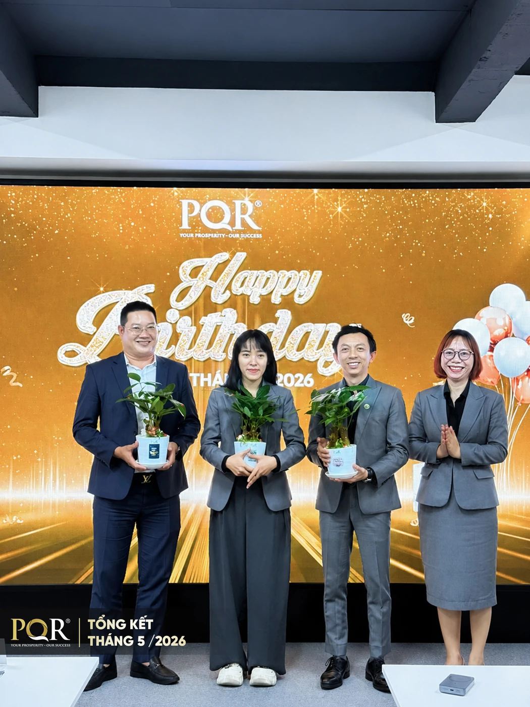Chúc mừng sinh nhật CBNV Trung tâm PQR.PQ tháng 6/2026