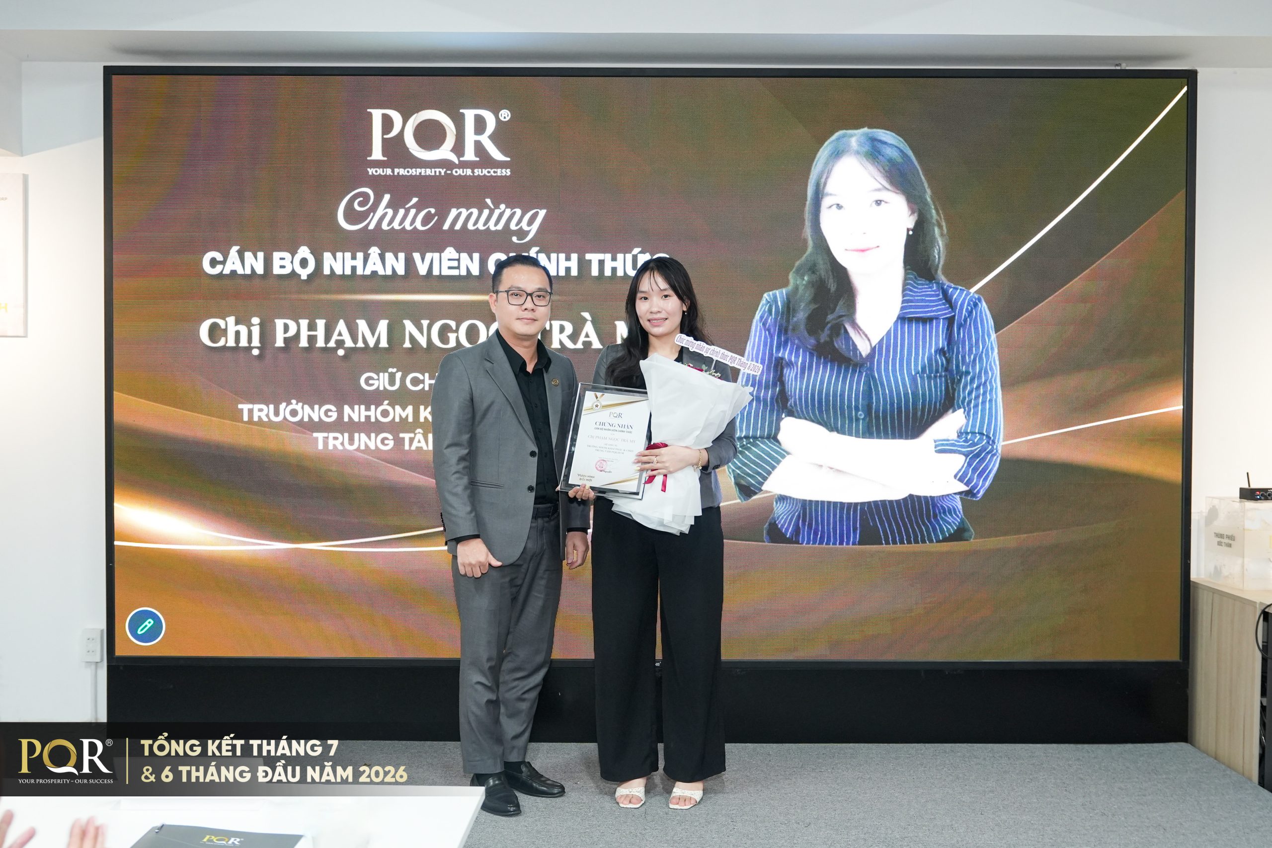 Chúc mừng CBNV chính thức - chị Phạm Ngọc Trà My