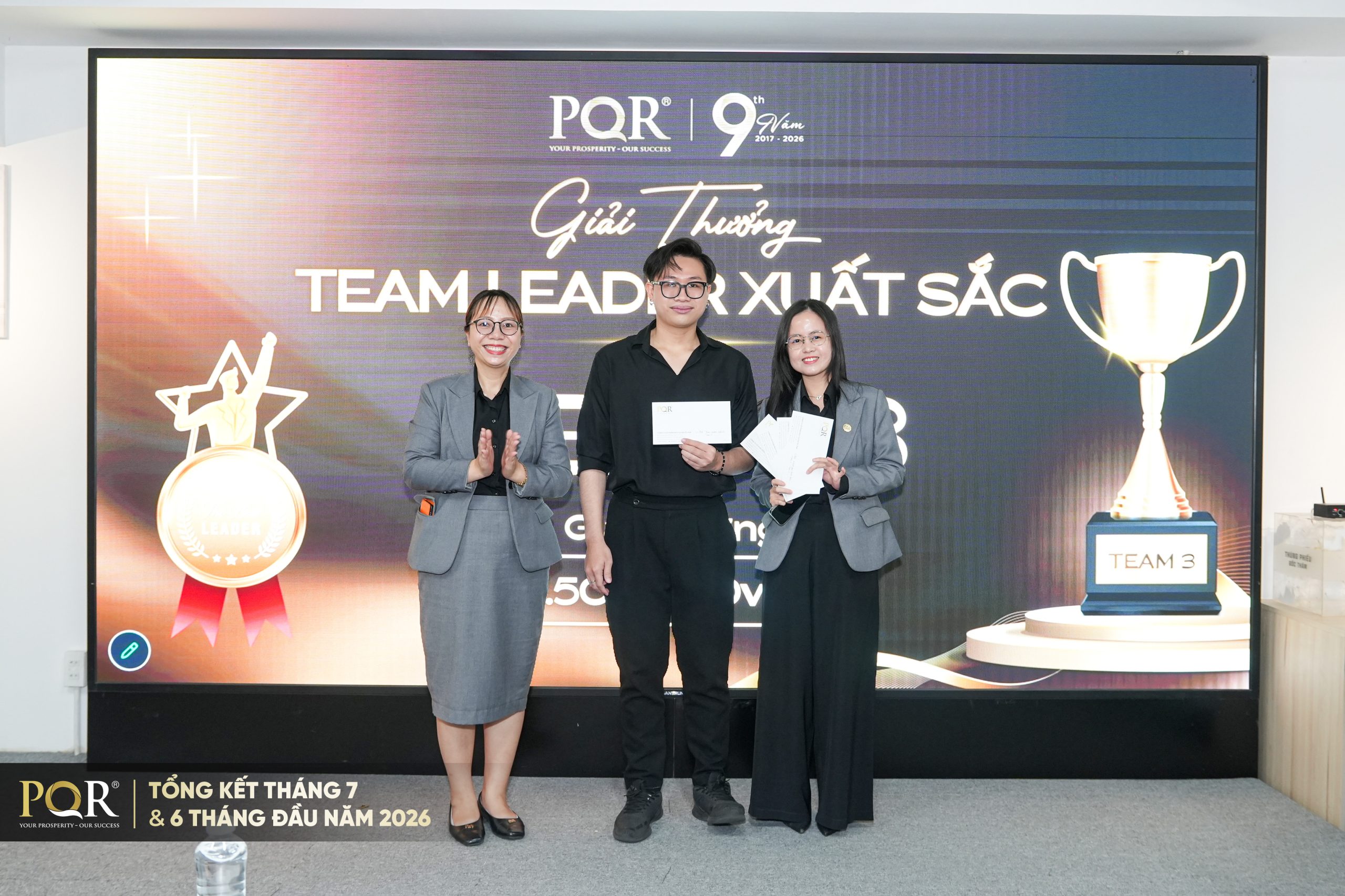 Giải thưởng Team Leader xuất sắc - Team 3